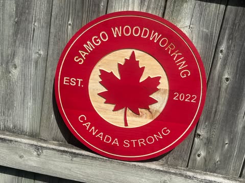 Custom Canada Flag Sign | Cottage Sign