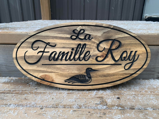 Family Name Sign | Loon Signage