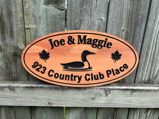 Couples House Number Sign | House Warming Gift