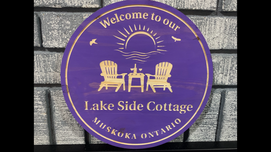 Custom Wooden Cottage Sign | Personalized Wood Decor