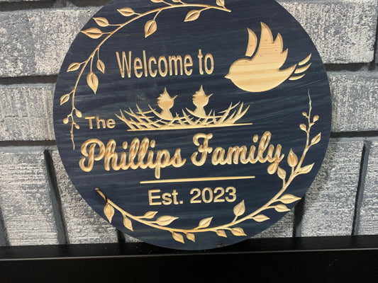 Custom Wooden Baby Sign | Personalized Wood Decor