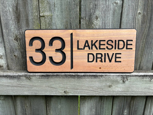 Cottage Address Sign | House Number