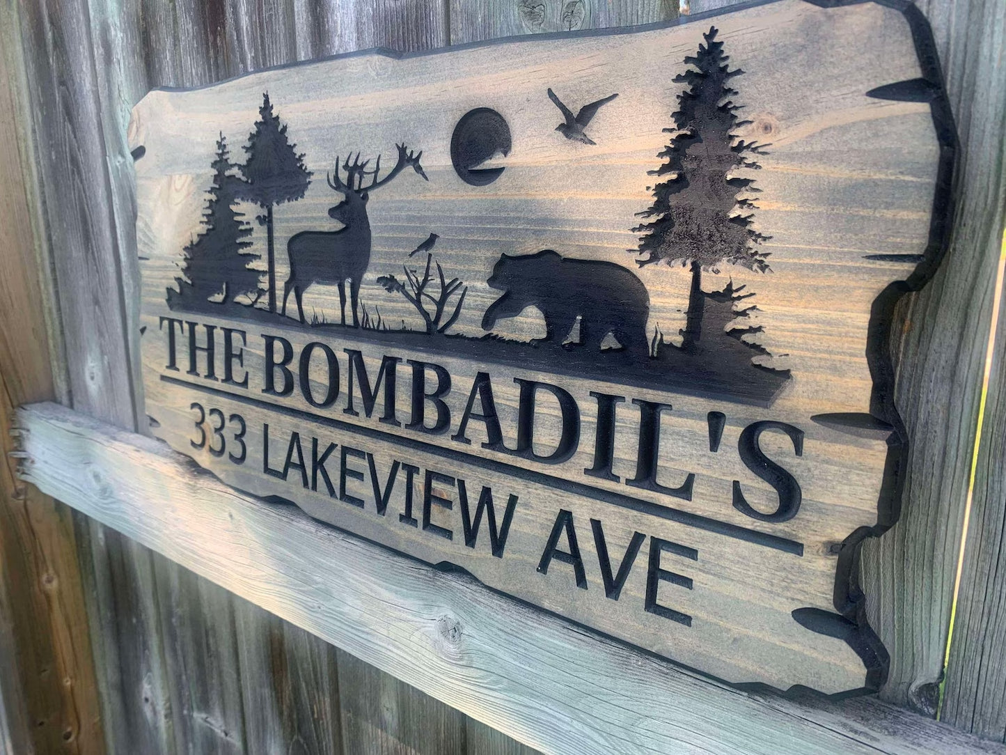 Rustic Cottage Sign | Address Sign