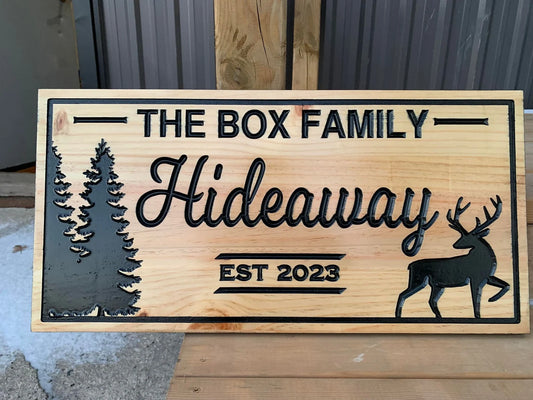 Custom Rustic Cottage Sign | Custom Engraved Lakehouse Sign
