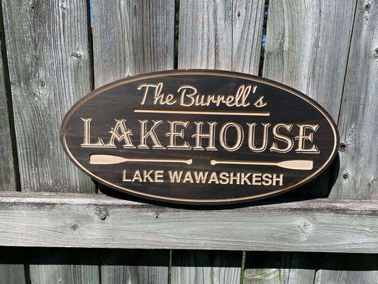 Custom Engraved | Lakehouse Sign