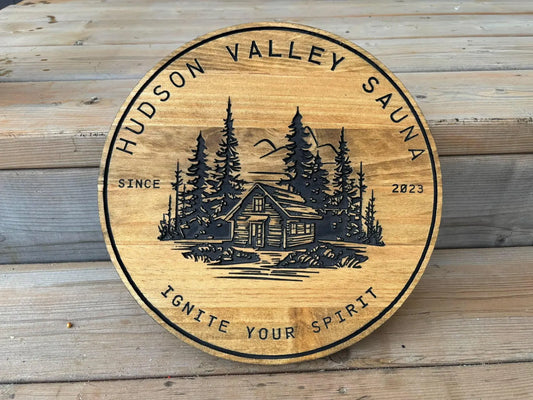 Personalized Wood Sign | Wooden Sauna Sign