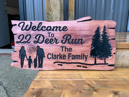 Custom Wood Cottage Sign | Personalized Wood Decor