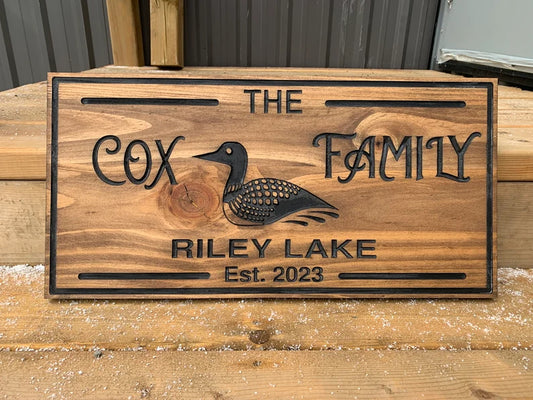 Custom Rustic Cottage Sign | Personalized Wood Decor
