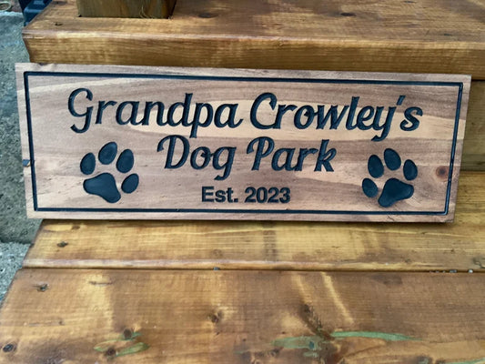 Custom Dog Pet Sign | Personalized Wood Decor