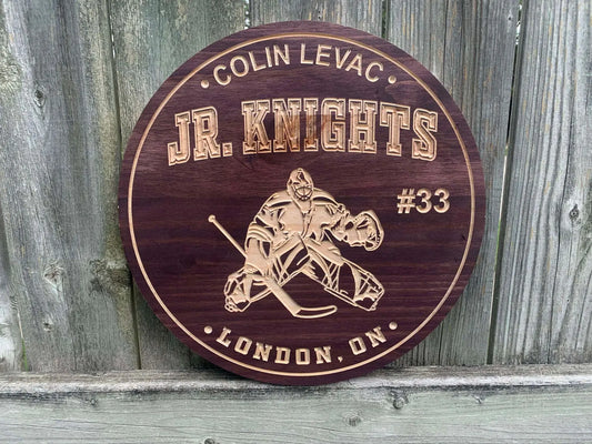 Sports Sign Hockey Goalie | Hockey Sign