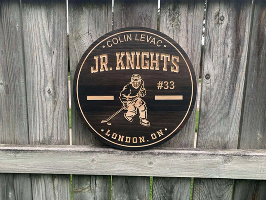 Custom Hockey Sign | Custom Name Engraving