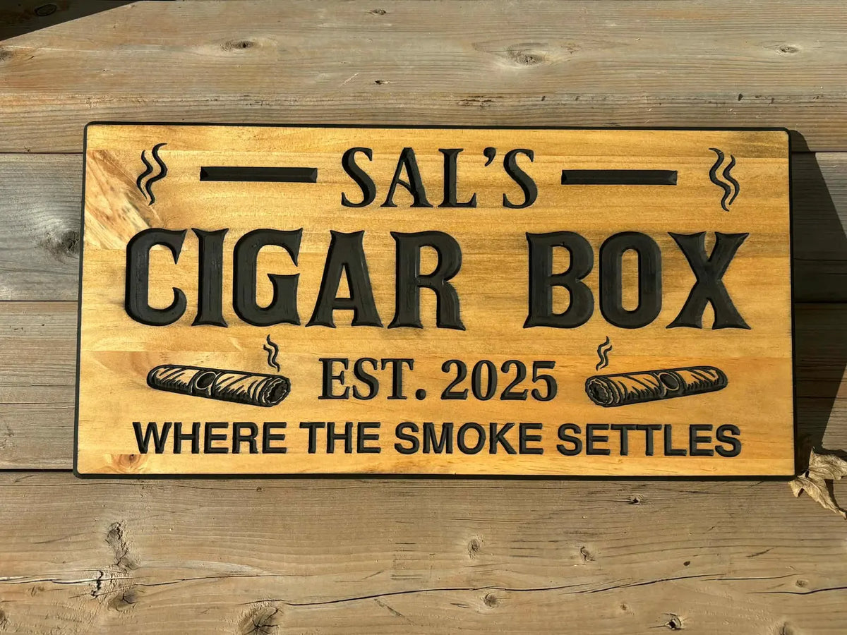 Cigar Room Sign