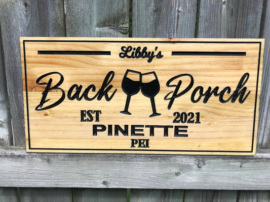 Custom Rustic Backyard Sign | Custom Wood Decor
