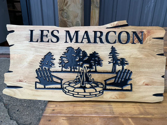 Custom Wood Cottage Sign | Personalized Wood Decor