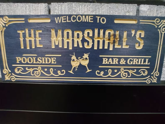 Custom BBQ Sign | Personalized Wooden Decor