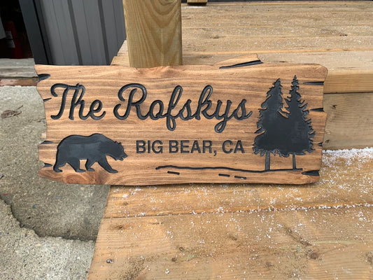 Family Name Cottage Sign | Personalized Wood Decor