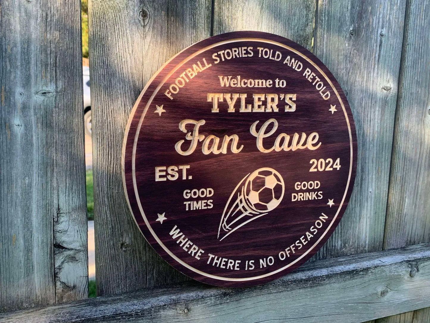 Custom Soccer Sign | Custom Name Engraving