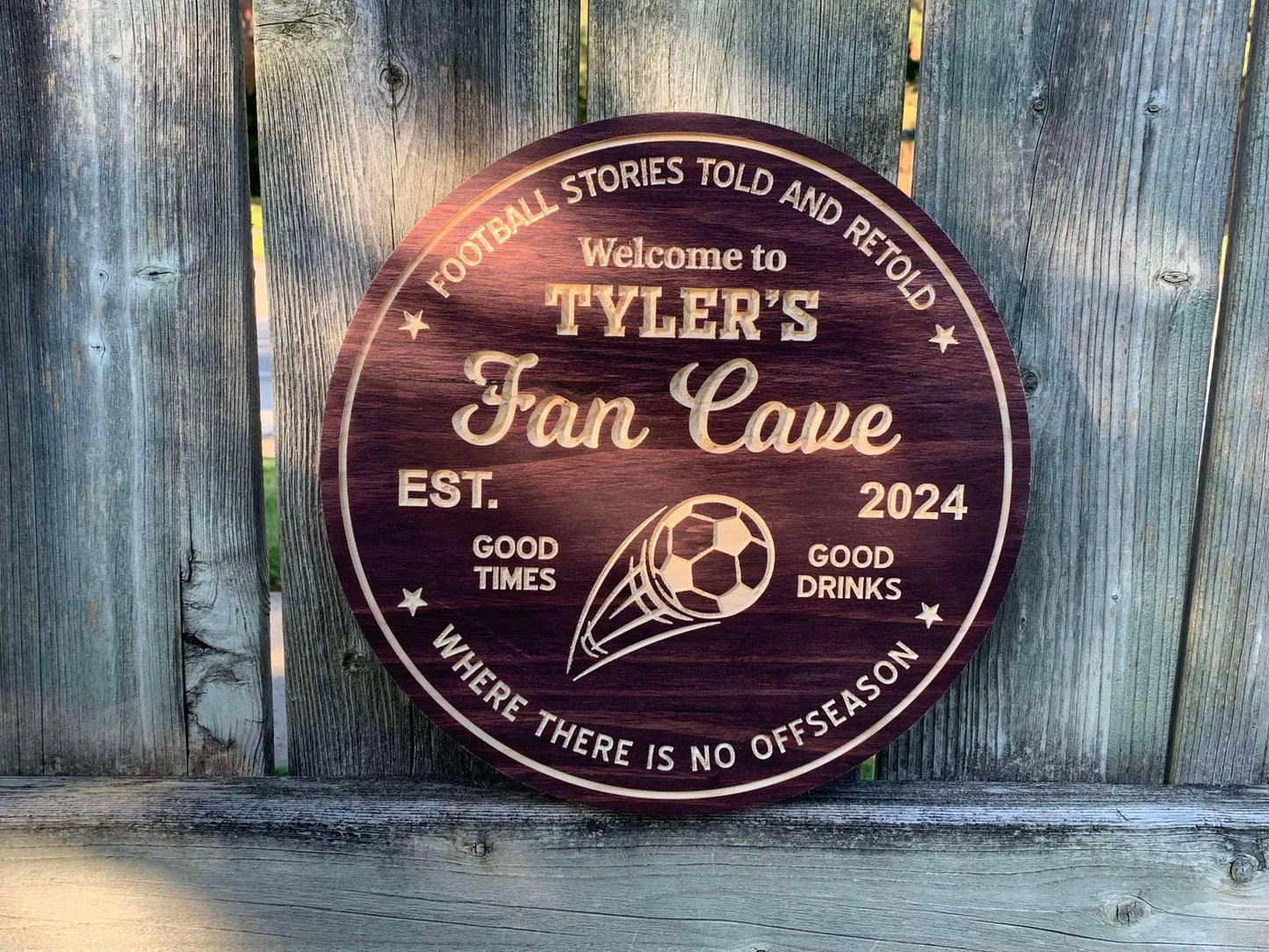 Custom Soccer Sign | Custom Name Engraving