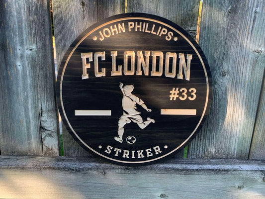 Custom Soccer Sign | Custom Name Engraving