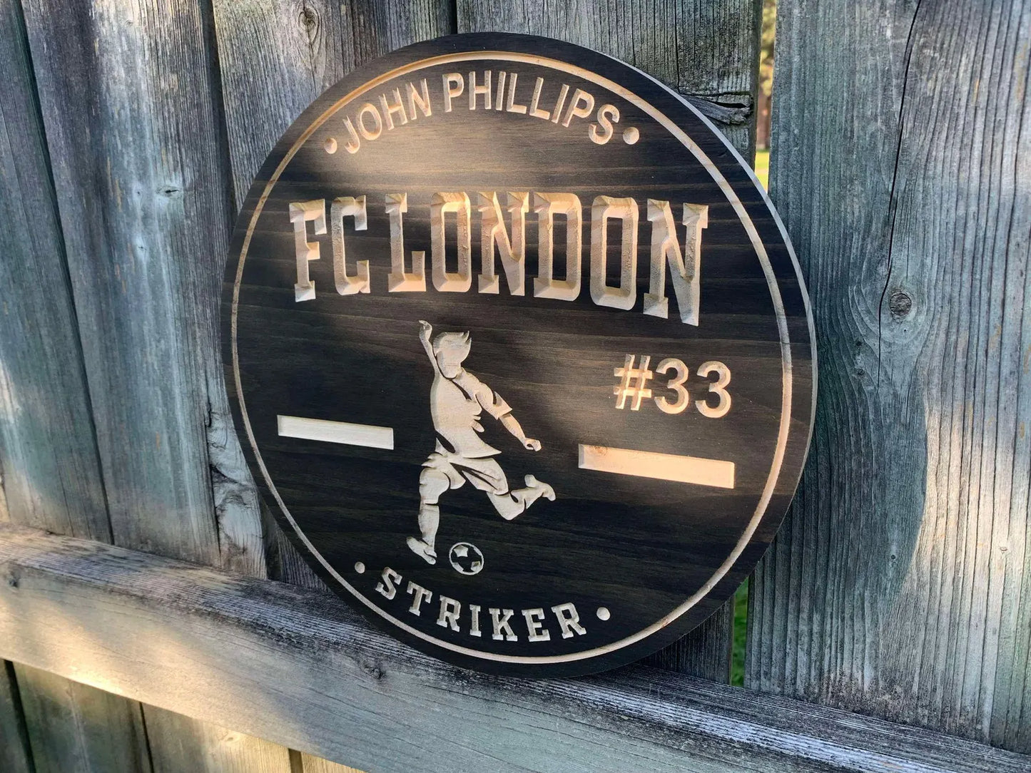 Custom Soccer Sign | Custom Name Engraving