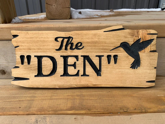 Humming Bird Engraving | Personalized Wood Decor