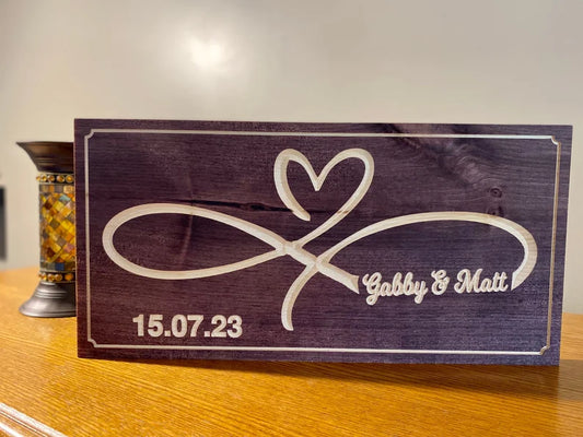 Custom Wooden Wedding Sign | Personalized Wood Decor