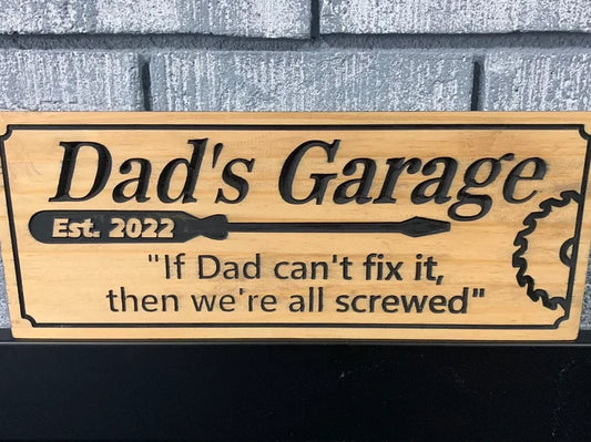Custom Workshop Sign | Personalized Wood Decor