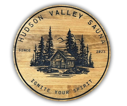 Personalized Wood Sign | Wooden Sauna Sign