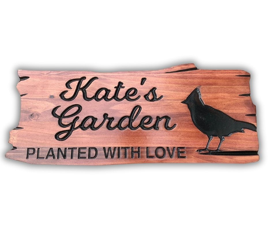 Outdoor Garden Sign | Personalized Wood Decor