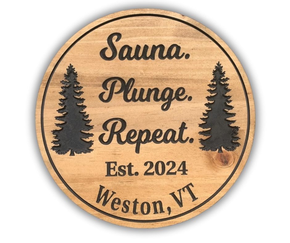 Personalized Wood Sign | Custom Sauna Sign