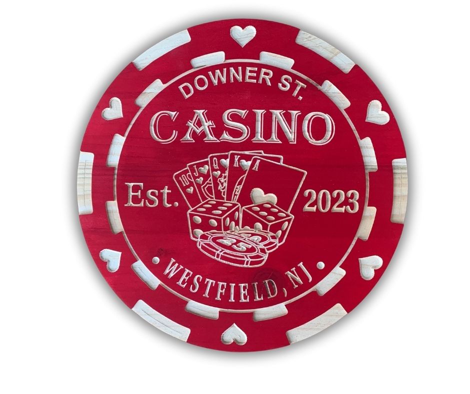 Custom Poker Sign | Personalized Wood Decor