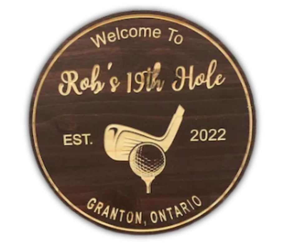 Custom Golf Sign | Personalized Wood Decor