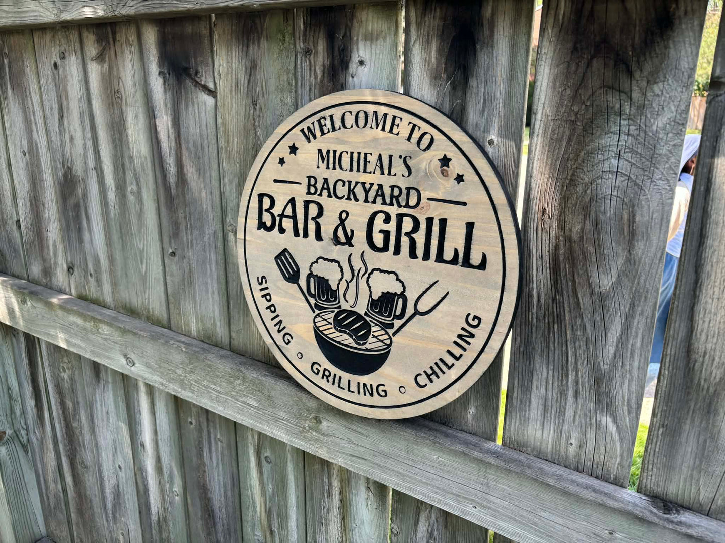 Backyard BBQ Sign