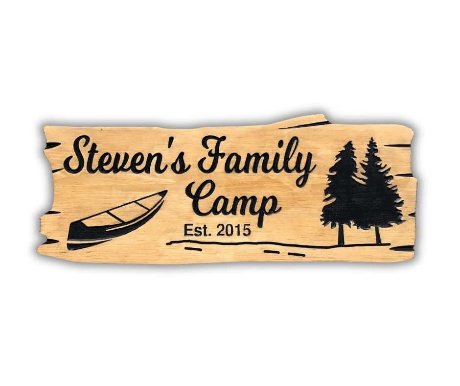 Custom Wooden Cottage Sign | Personalized Family Name Sign |