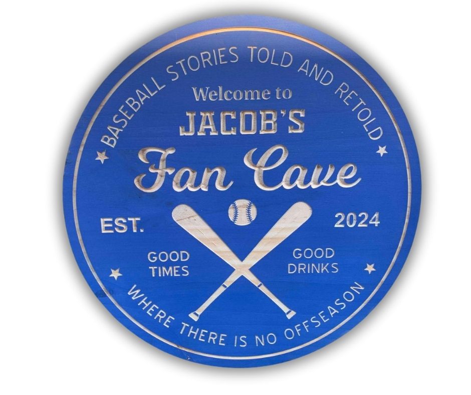 Custom Baseball Sign | Custom Name Engraving