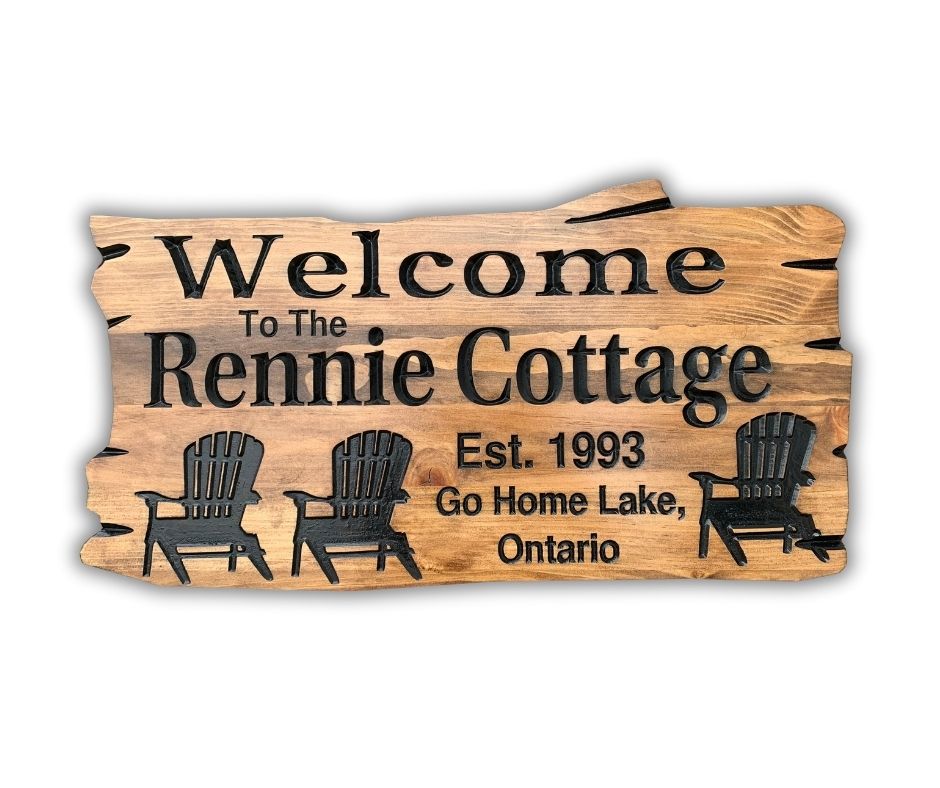 Family Cottage Sign | Personalized Wood Decor