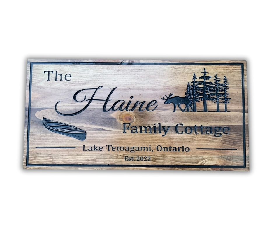 Custom Cottage Sign | Custom Engraved Lakehouse Sign