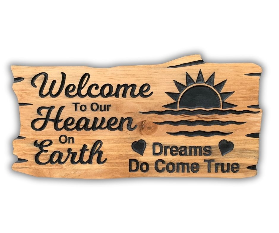 Custom Wood Cottage Sign | Personalized Wood Decor