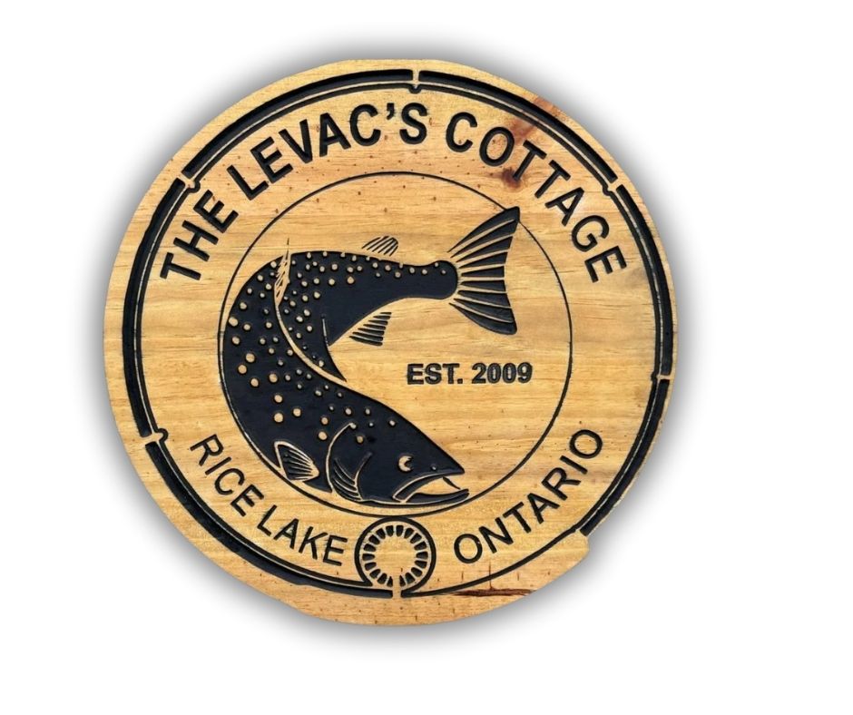 Custom Fishing Sign – Personalized Lakehouse or Cabin Decor