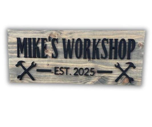 3d Workshop Sign