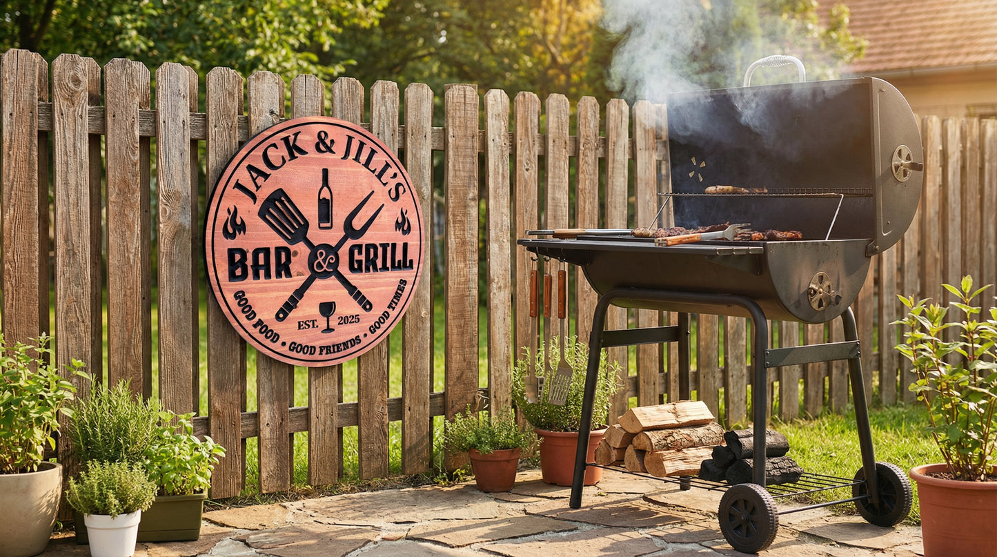 Backyard BBQ Sign