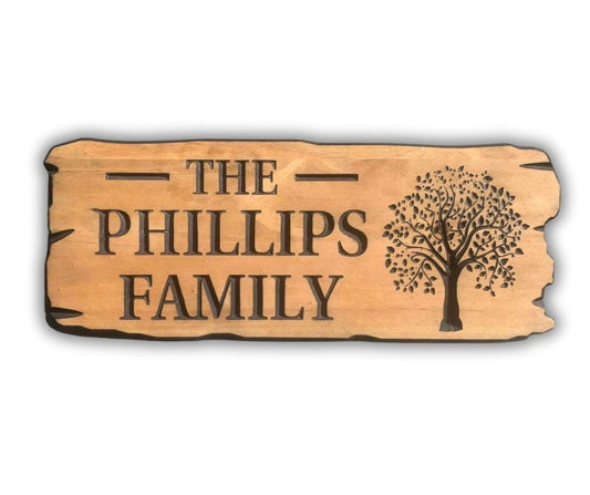 Family Name Sign, Last Name Wooden Sign