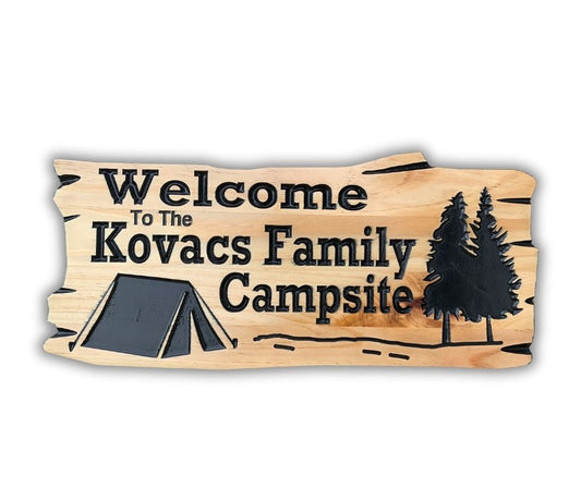 Family Cottage Camp Sign | Personalized Wood Decor