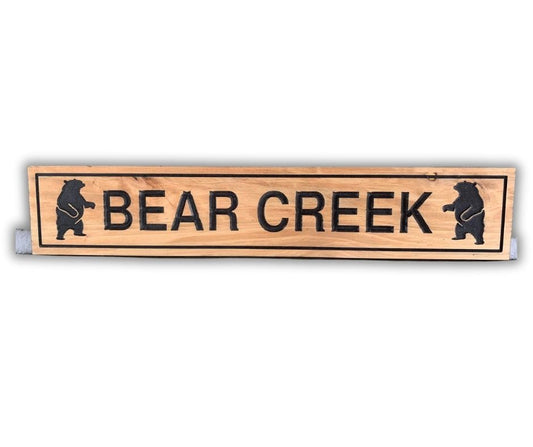 Outdoor Bear Trail Sign