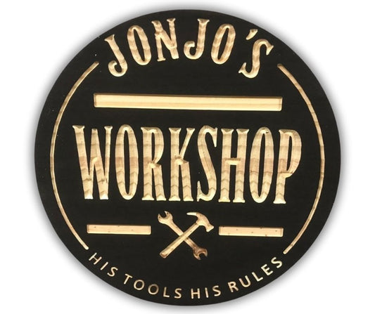 Custom Workshop sign | Personalized Wood Decor