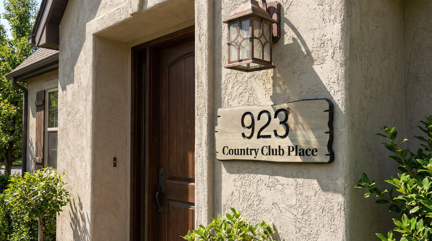 Address Sign | Custom House Number Sign