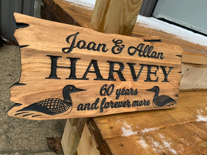 Custom Cottage Sign | Wood Cottage Sign | Anniversary Gift | Outdoor Cottage Plaque | Rustic Cottage Sign | Engraved Wooden Sign | Wood Sign