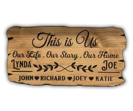 Rustic Family Name Sign