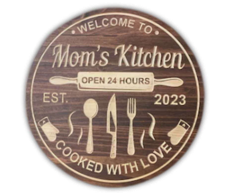 Personalized Kitchen Sign | Custom Wood Decor