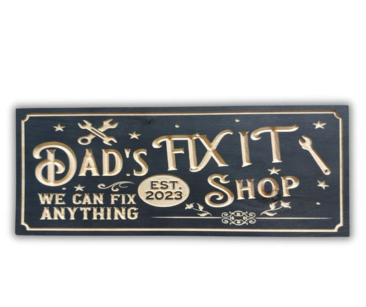 Custom Workshop Sign | Personalized Wood Decor